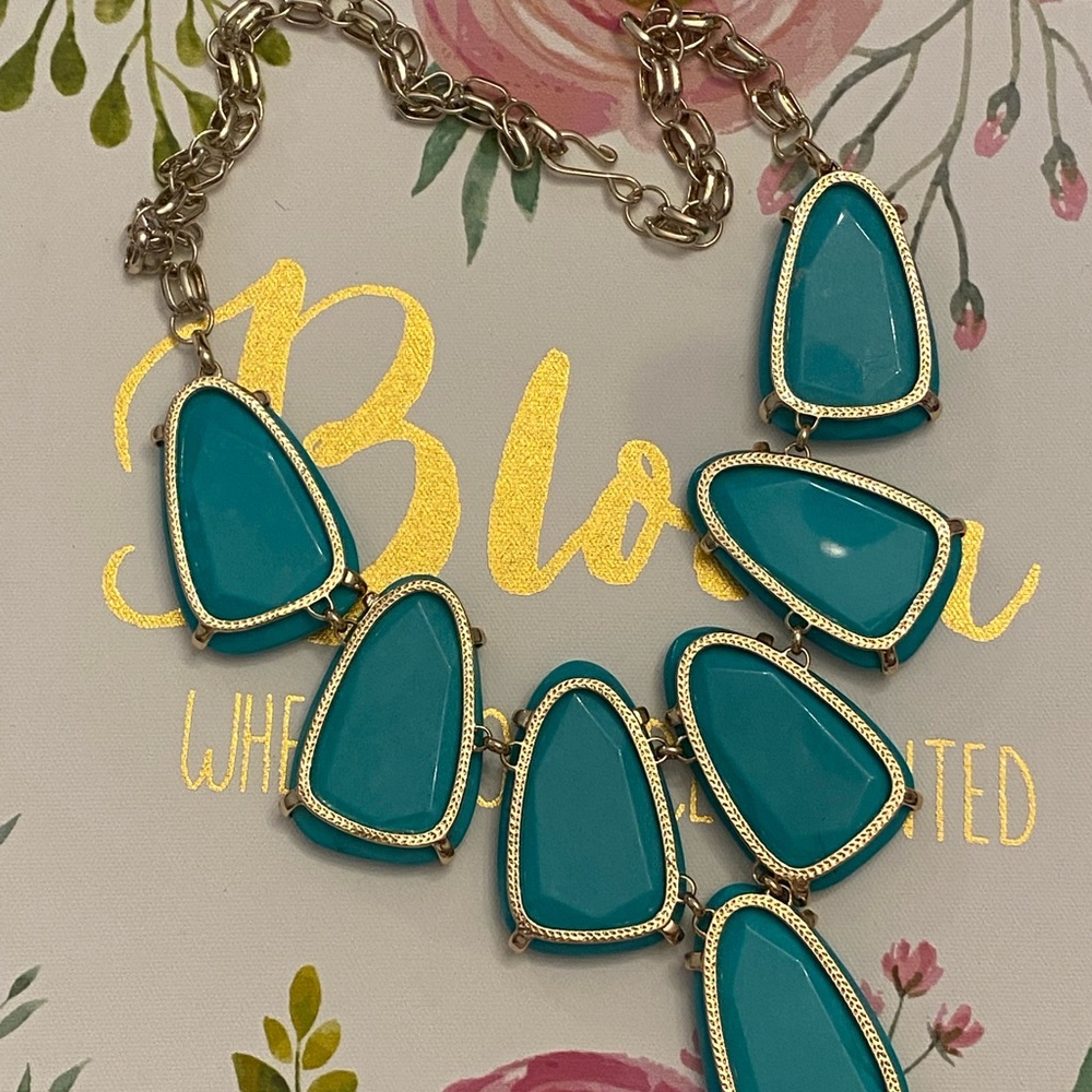 ❤️KENDRA SCOTT TEAL SET HARLOW AND ALEXANDRAS ❤️ - Picture 2 of 10